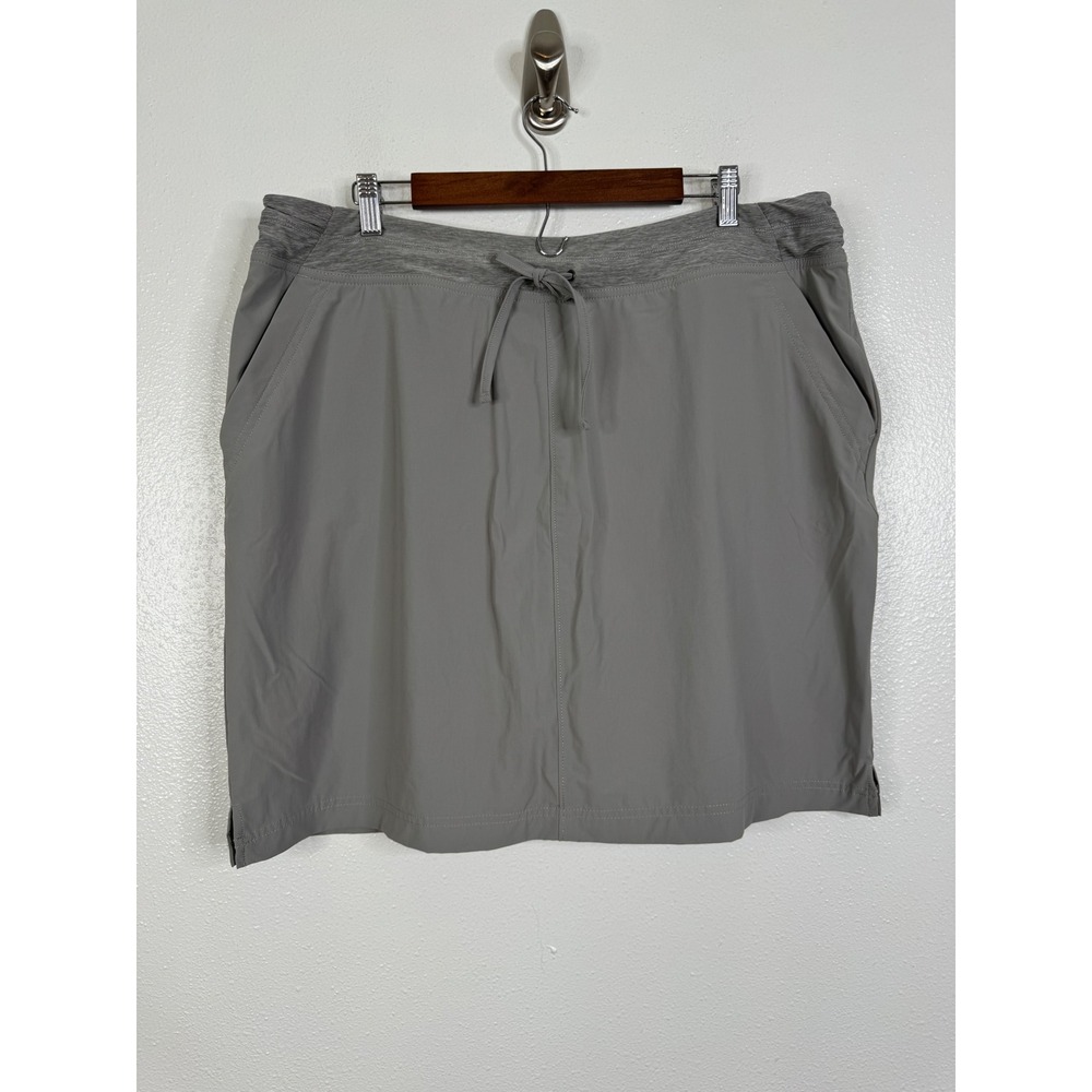Duluth Trading Co Armachillo Skort 16W Pewter Gray Hiking Active Skirt 46729